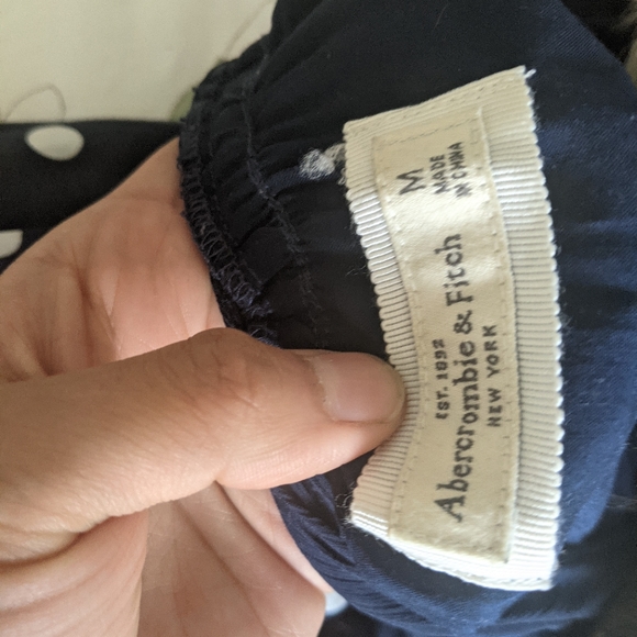 NWOT. Abercrombie polka dot dress with mesh. - Picture 2 of 4